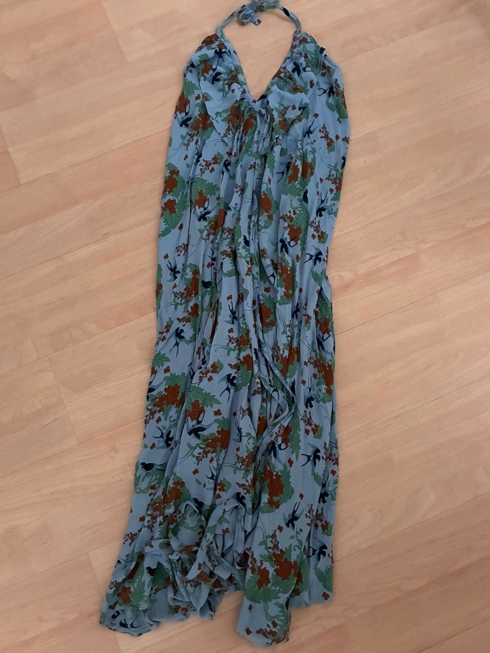 Islette Pacific Floral Boutique Halter Dress - Designed on Maui, Hawaii (S)